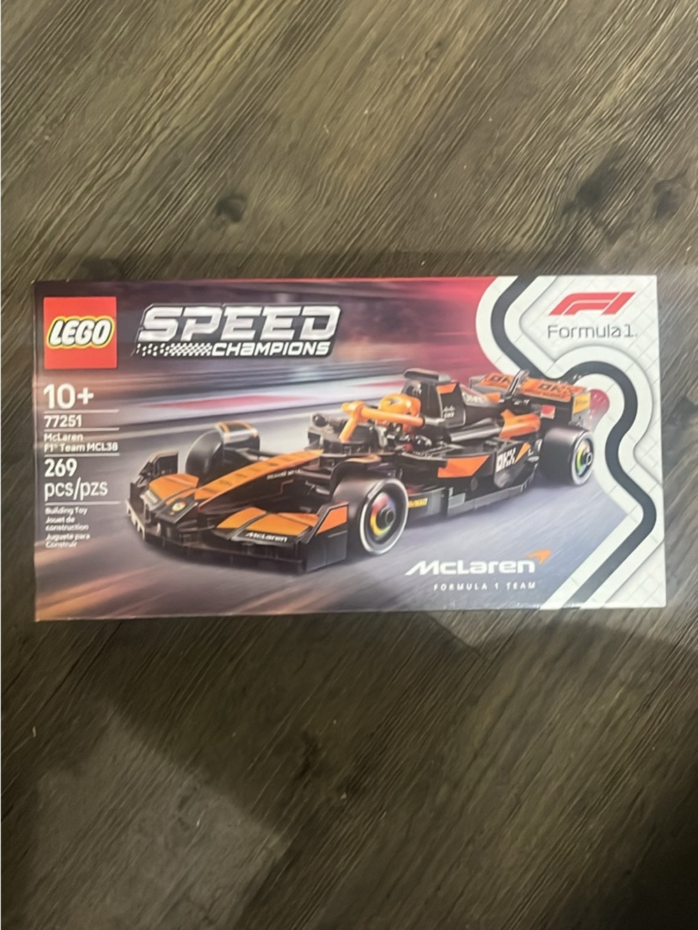 NEW Lego Speed Champions McLaren Race Car - Orange & Black